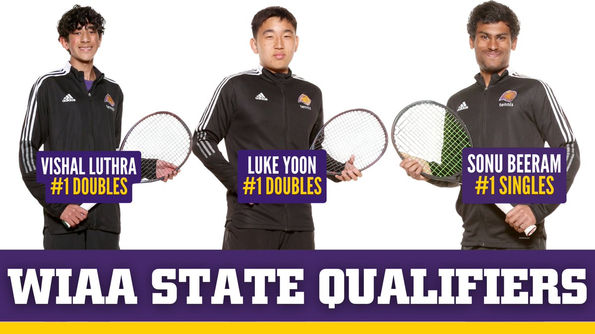 Congrats to our 3 student-athletes who qualified for the WIAA State Tennis Championships!!! 🎾Luke Yoon - #1 doubles 🎾Vishal Luthra - #1 doubles 🎾Sonu Beerum - #1 singles Click below for the bracket⏬ tennisreporting.com/event/brackets… #letsgoike🎾