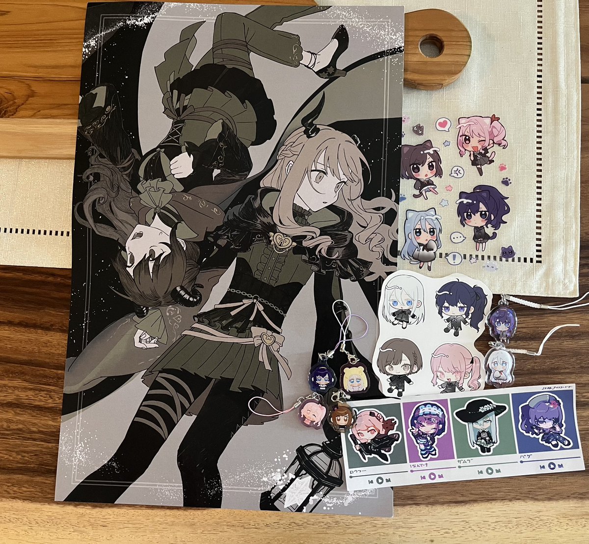 アニメノースで買ったオタクたちのグッズ
キーチェーンめっちゃ可愛い 