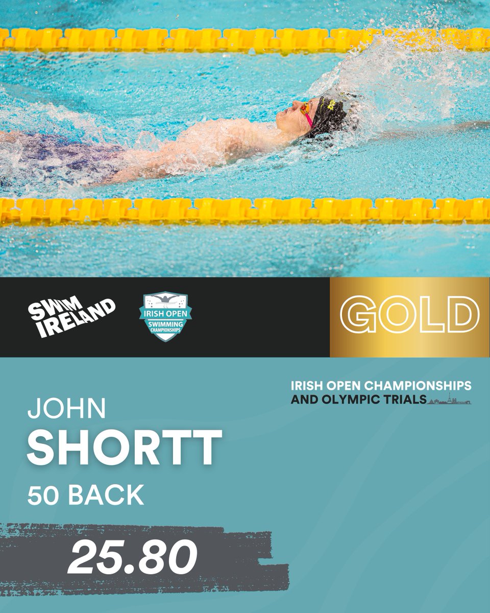 𝗜𝗥𝗜𝗦𝗛 𝗢𝗣𝗘𝗡 𝗖𝗛𝗔𝗠𝗣𝗜𝗢𝗡 🥇 John Shortt bags his second national gold of the week! 🥇 John Shortt (National Centre Limerick) | 25.80 🥈 Gavin Keogh (Coolmine) | 26.11 🥉 Matthew Walsh Hussey (NAC) | 26.33 #IrishOpen2024