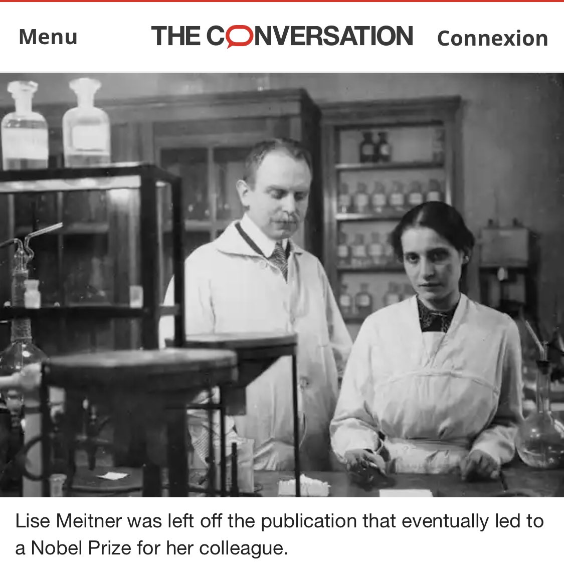 Dear @stats_feed nuclear fission was actually discovered by Lisa Meitner. It is time for her to get the true recognition she deserves theconversation.com/lise-meitner-t…