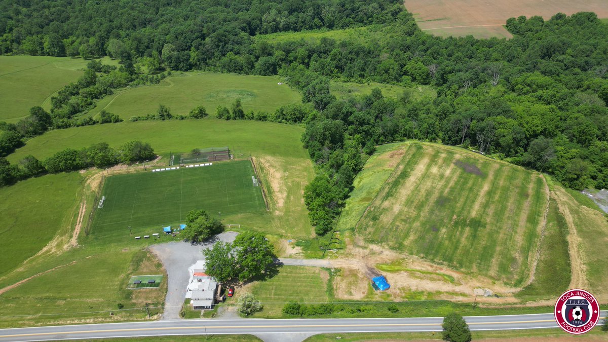 tocajuniorsfc's tweet image. ⚽️🌱 Soccer Complex update! June 2024
#goodvibes #stepbystep #makingprogress

🔵🔴 #WeAreToca #TOCA #tocajuniors #PLAYsimple #TOCAcomplex #FutbolSimple #Futbol #Football #soccer #soccercomplex #soccerfield #UrbanaMD #IjamsvilleMD #TOCApredio #TOCAplex #seed #drone #grassfield
