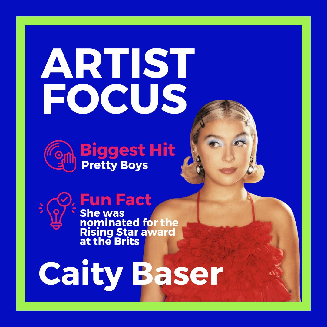 🎤 Artist focus #3 Caity Baser 🤩 Caity Baser is a British singer-songwriter from Southampton, England, but based in Brighton, England. She has had four entries on the UK Singles Chart! @hitsradiouk @BaserCaity #Hitsradiolive