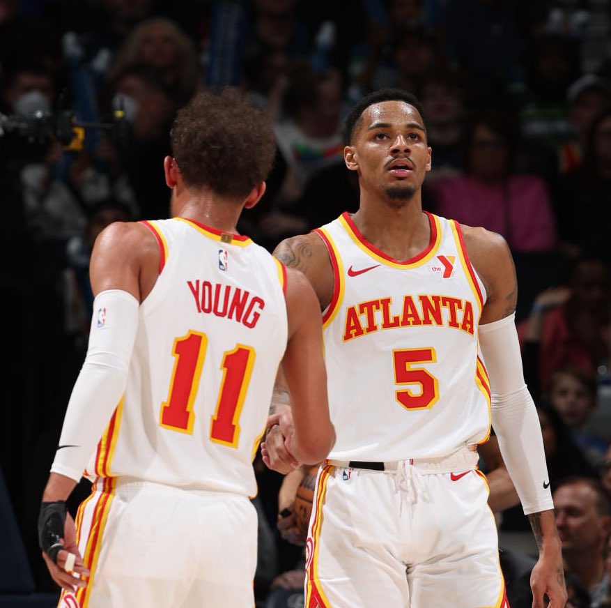 The New Orleans Pelicans reportedly hold Dejounte Murray in higher regard than they do Trae Young, per @cclark_13 

“If the Pelicans reengaged the Hawks, they could look to pry away Murray or Young. Even though Young is the more talented player, the Pelicans seem to hold more