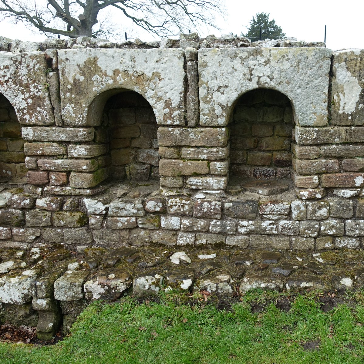 The architectural features of the bathhouse at the Roman fort of Chesters on Hadrian's Wall are quite astounding - you can still see locker niches, door frames and high walls at this remarkably well-preserved site #RomanFortThursday