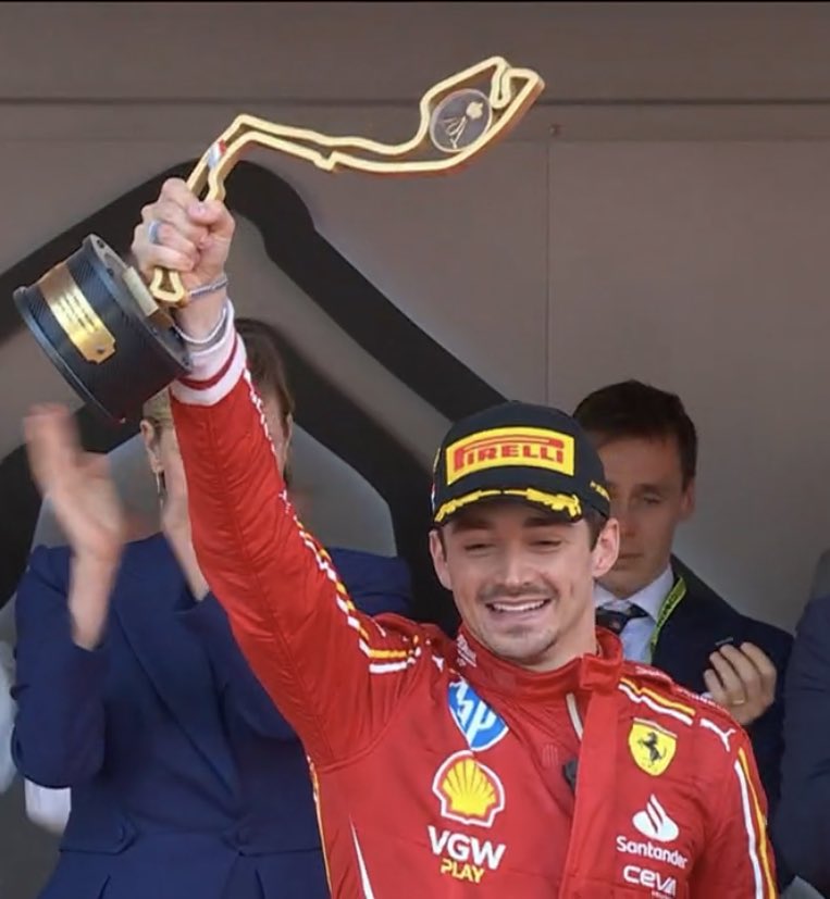 the last 3 ferrari drivers winners of the Monaco grand prix❤️