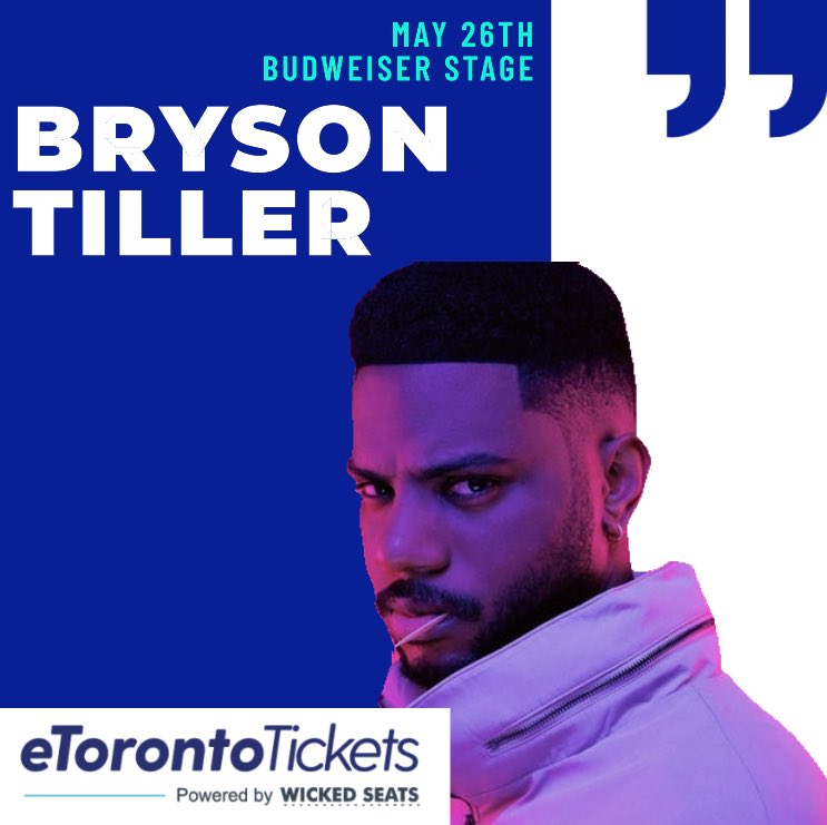 We still have some tickets available for Bryson Tiller’s concert tonight at Budweiser Stage!

Don't miss out—get your tickets now!  
Text us at 647-537-6100
Or visit our website etorontotickets.com #brysontiller #sundayfun