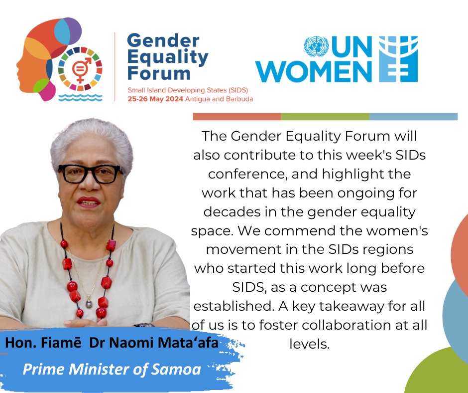 Wise words from Hon Fiame Dr Naomi Mata'afa 👏