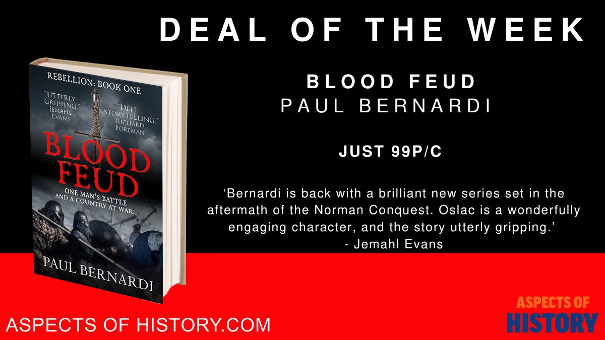 #DealoftheWeek Blood Feud, by @Paul_Bernardi Just 99p/c 'A brilliant new series set in the aftermath of the Norman Conquest.' amazon.co.uk/dp/B0CW17TK4G @KindlePromos #histfic #medievaltwitter #bookboost