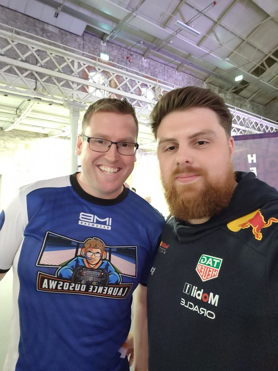 Great to meet <a href="/ldusoswa/">Laurence Dusoswa</a> at <a href="/GamerFest_ie/">GamerFest Dublin</a> Not only a great ambassador for <a href="/eir/">eir</a> but a fantastic Sim Racing content creator and role model. Thanks for the chats today mate really appreciate it.
