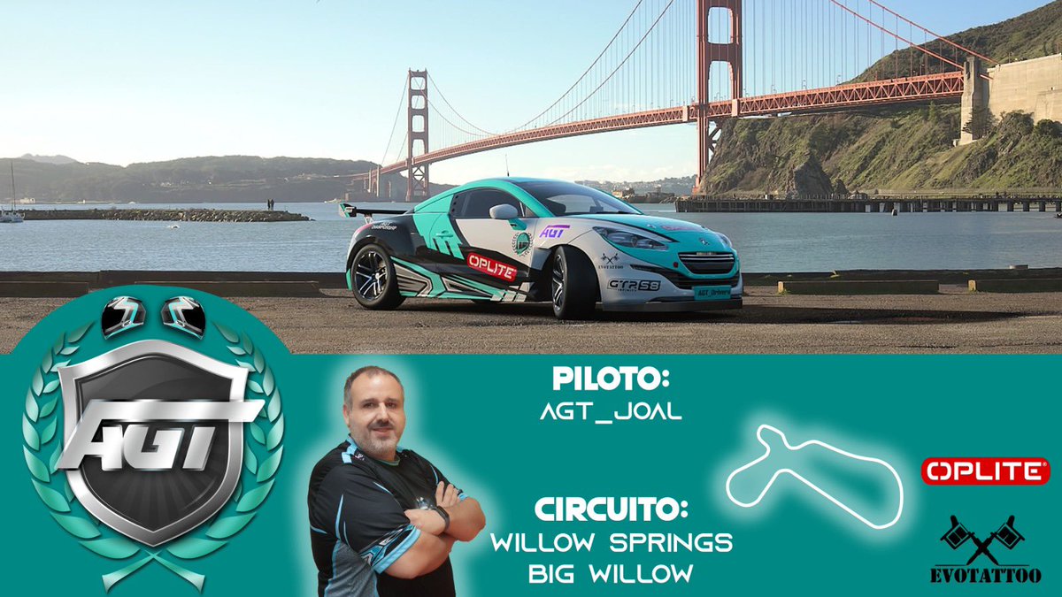 🔹Toda la emoción que le falta a la F1, la tenemos esta noche en <a href="/AgtChampionship/">AGT Championship</a>!! Willow Springs no perdona, y seguro que veremos una gran carrera!!

👤De nuestra parte correrá <a href="/joalmoju/">José Montes(AGT_Joal)</a>!! Mucha suerte!!