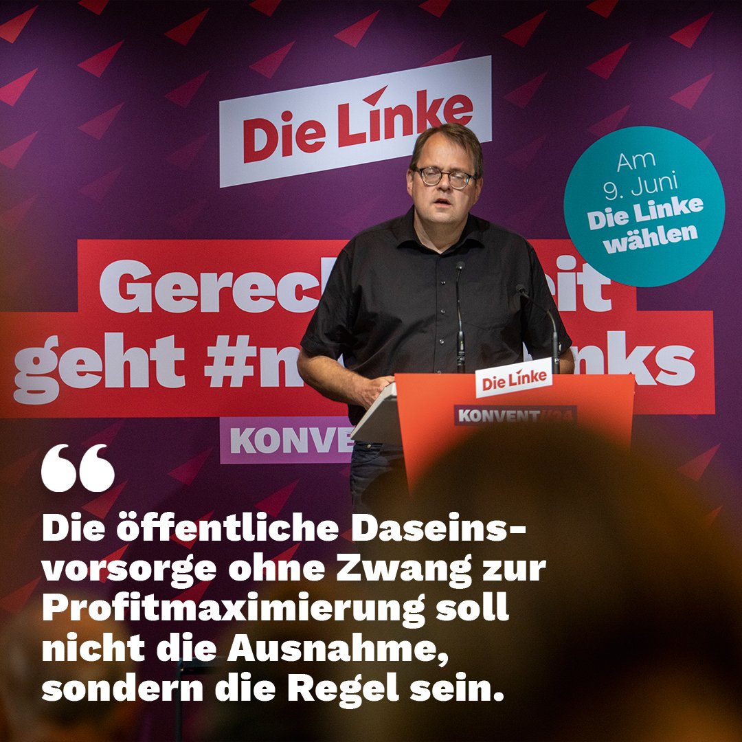 Gute Daseinsvorsorge braucht starke Kommunen: 'Wir sind die Partei, die Kommunen stark macht, die die Daseinsvorsorge in öffentlicher Hand sehen will.' @LINKEPELLI #nurmitlinks