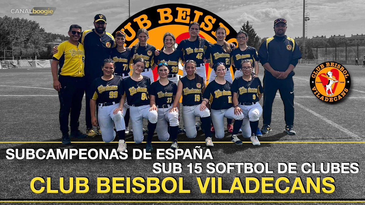 SUBCAMPEONAS DEL CAMPEONATO DE ESPAÑA SUB 15 DE SOFTBOL DE CLUBES CELEBRADO EN PAMPLONA 
ENHORABUENA CHICAS !!!
<a href="/CANALboogie/">CANALboogie</a> <a href="/BeisbolVila/">Béisbol Viladecans</a> <a href="/ViladecansTweet/">AjuntamentViladecans</a> <a href="/RFEBS/">RFE Béisbol y Sófbol</a> <a href="/FCBeisbolSofbol/">Beisbol i Softbol Catalunya ⚾️🥎</a>