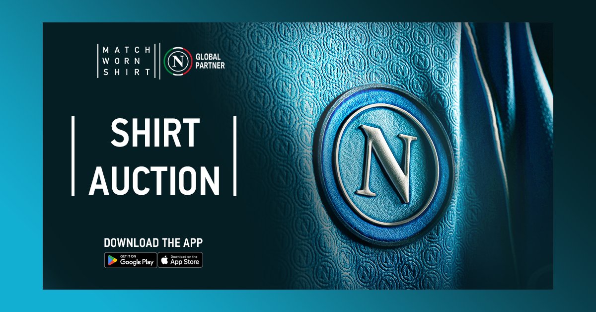 👕 Say goodbye to the season with a match-worn & signed shirt, straight from the pitch! The fabric of the Azzurri, available here in an exclusive @MatchWornShirt auction! 👉l.matchwornshirt.com/napoli-tw 💙 #ForzaNapoliSempre