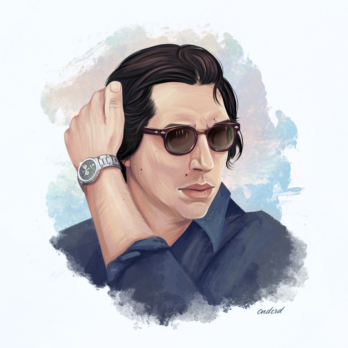 hand in hair + sunglasses, how could I not? #adamdriver