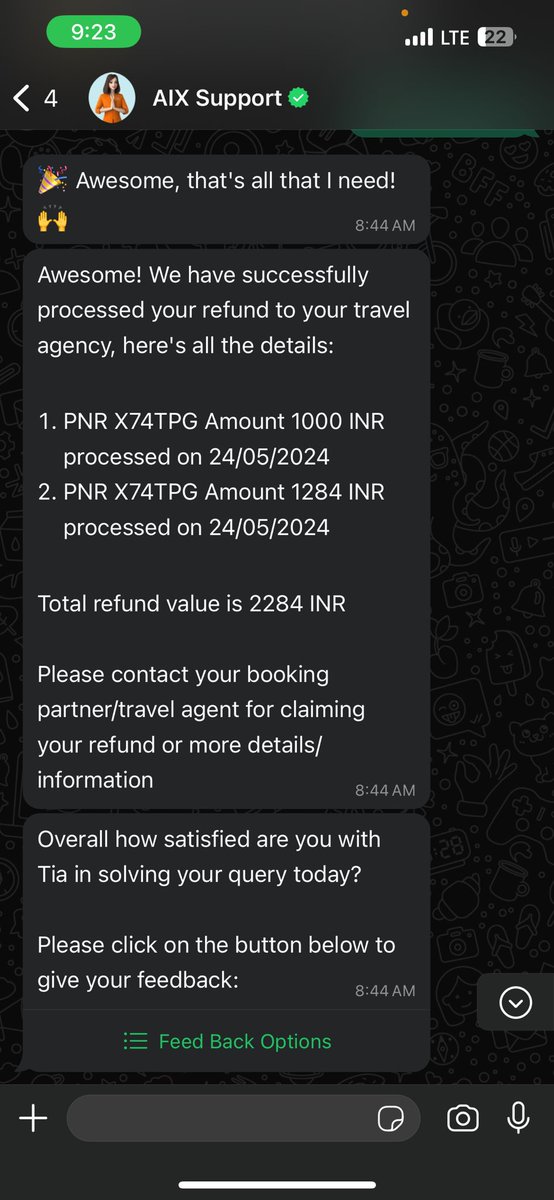 ajaysandhu0001's tweet photo. @Cleartrip nyc way to handle your customers real fraud in refund process while airline provide the refund of 2284 and cleartrip gives 311 from it only. And your call operators doesnt pick up tha call . Worst experience ever while booking a flight https://t.co/LWPgg9d6K0