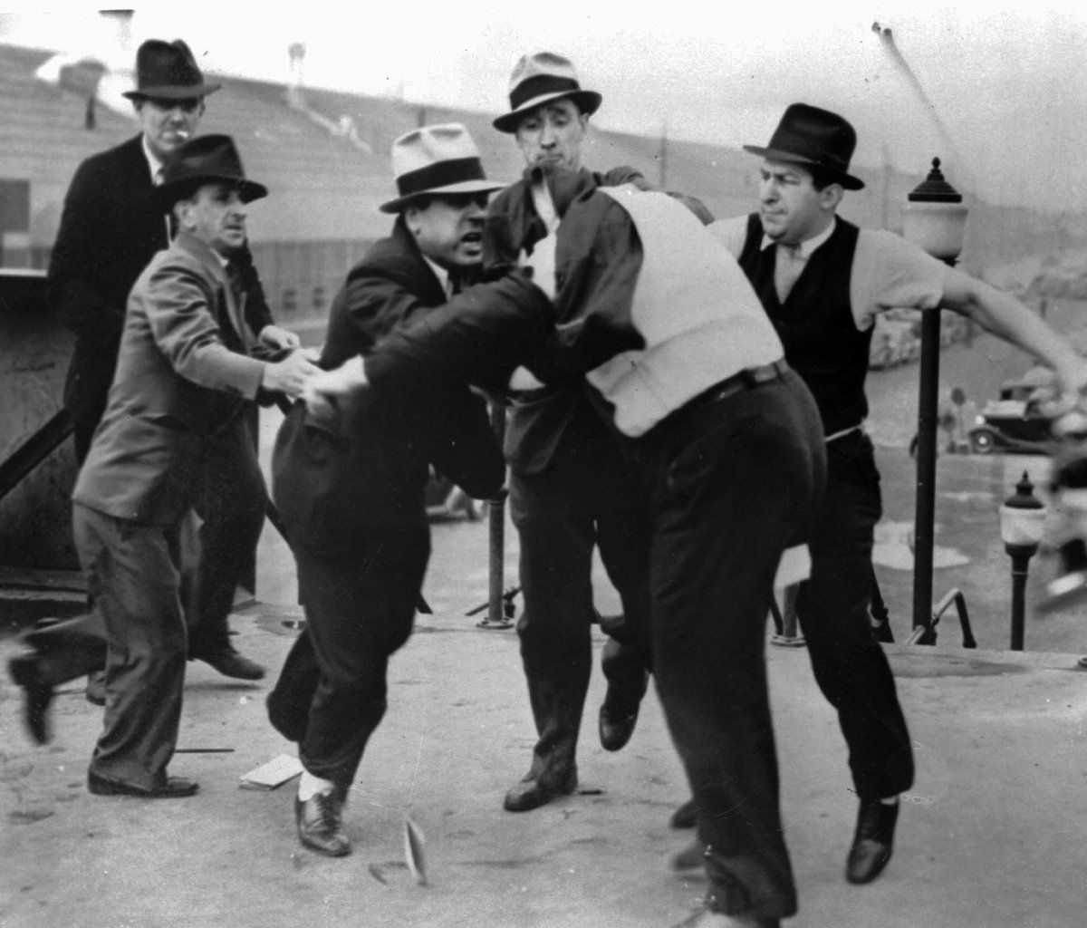 This Day in Labor History: May 26, 1937. Henry Ford's thugs beat the living hell out of leading United Auto Workers organizers and officials, including Walter Reuther, as they attempted to enter the River Rouge factory. Let's talk about the Battle of the Overpass!