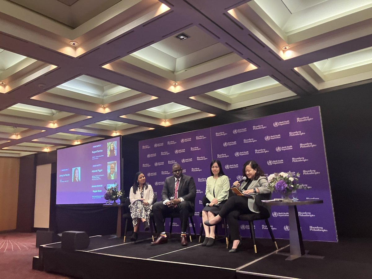 Etienne Krug (@etiennekrug) on Twitter photo Happening now: <a href="/BloombergDotOrg/">Bloomberg Philanthropies</a> #WHA77 side event on #RoadSafety and #Drowning
Great discussion with <a href="/YOURS_YforRS/">YOURS - Youth for Road Safety</a> Vietnam 🇻🇳 and Trinidad and Tobago 🇹🇹 on youth involvement and country successes Happening now: <a href="/BloombergDotOrg/">Bloomberg Philanthropies</a> #WHA77 side event on #RoadSafety and #Drowning
Great discussion with <a href="/YOURS_YforRS/">YOURS - Youth for Road Safety</a> Vietnam 🇻🇳 and Trinidad and Tobago 🇹🇹 on youth involvement and country successes