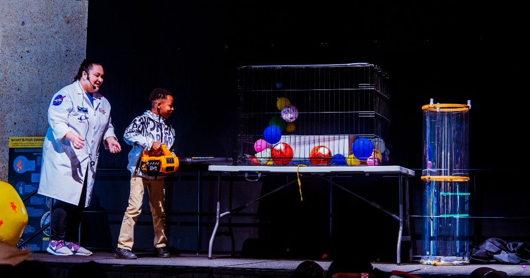 This month at STEM on Stage, we're unraveling the cosmic mystery of star formation! Join us DAILY at 10:30 a.m. and 2:30 p.m. in our main museum atrium for an interactive demo on how space dust and gas transform into dazzling stars. #USSRC #SpaceExploration