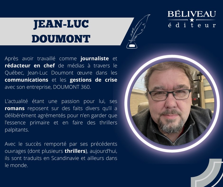 #AuteursExtraordinaires Avez-vous envie d'un roman qui vous fait revenir dans le temps? Découvrez Jean-Luc Doumont

#AuteursAuthentiques
#AuteursQuébécois
#LivrePalpitant