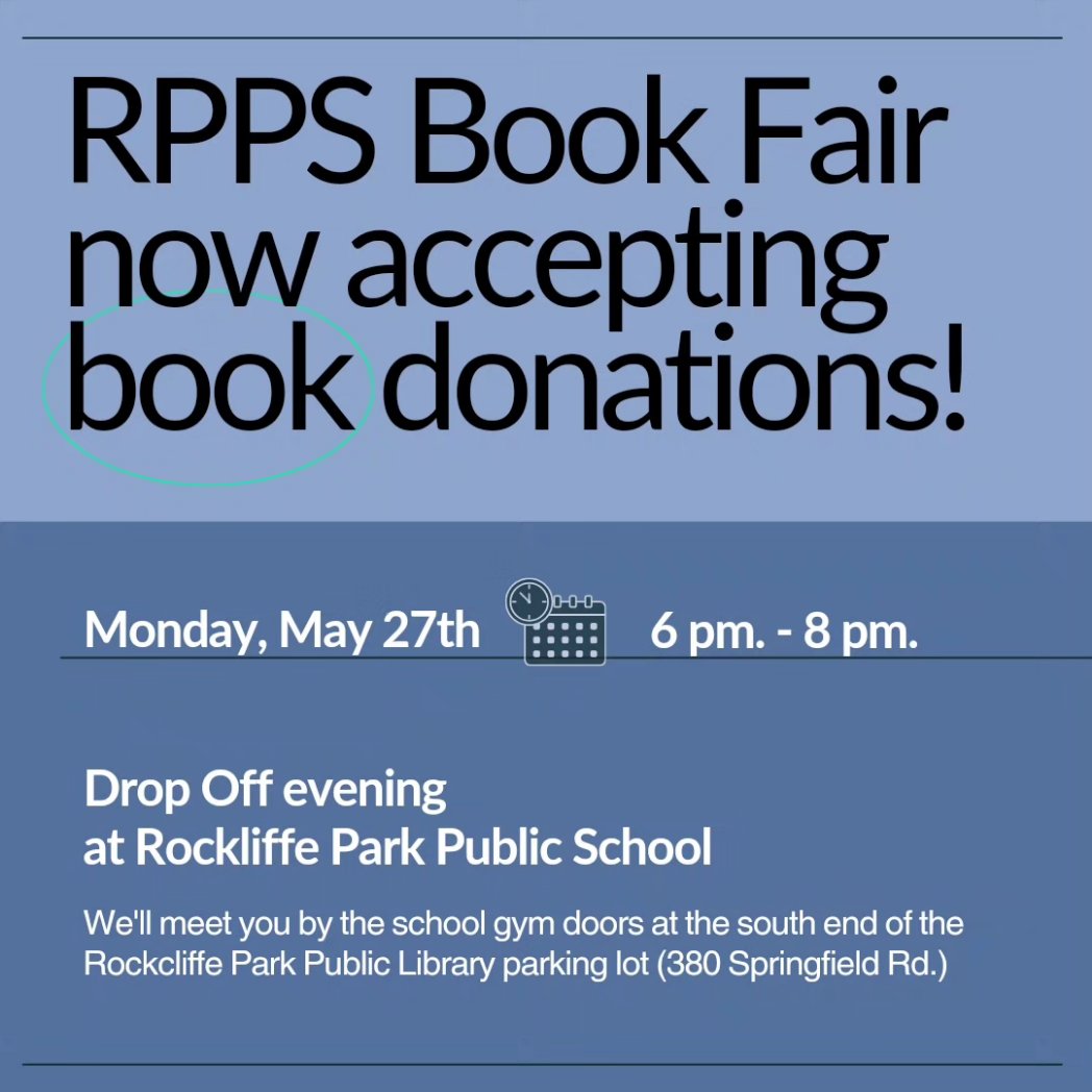 Rockcliffe Park Public School Book Fair tweet media