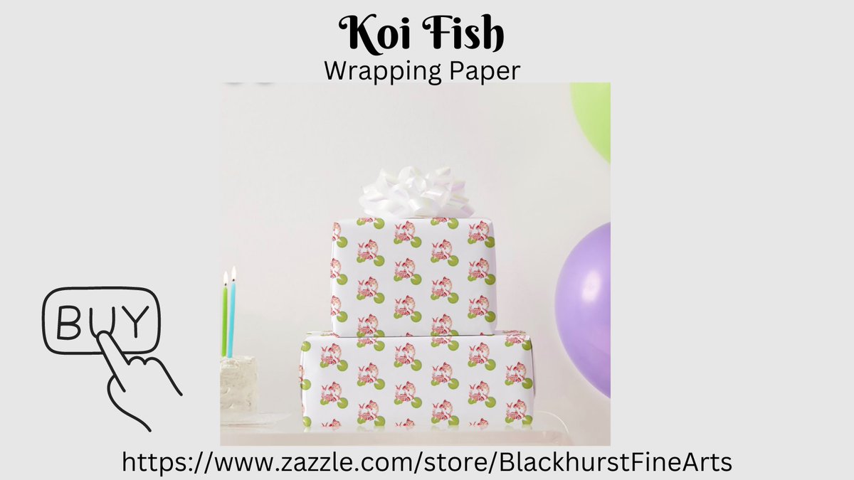 We have the perfect wrapping paper for my Koi lovers or Pisces out there!! Click to buy from our Zazzle shop. #Koi #Pisces zazzle.com/koi_fish_wrapp…