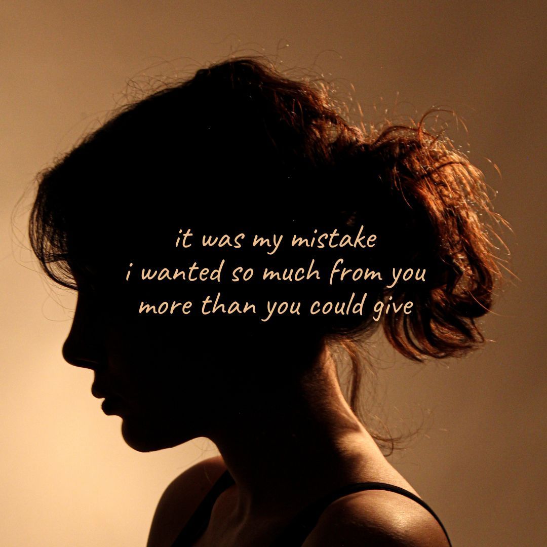 it was my mistake
i wanted so much from you
more than you could give

Image by Shima Abedinzade (buff.ly/44QUZjc) from Pixabay

#dailyhaiku #dailypoem #haiku #madewithpixabay #poem #poetry #poetrycommunity #sglit #sgpoetry #singlit #writer #writing #writingcommunity