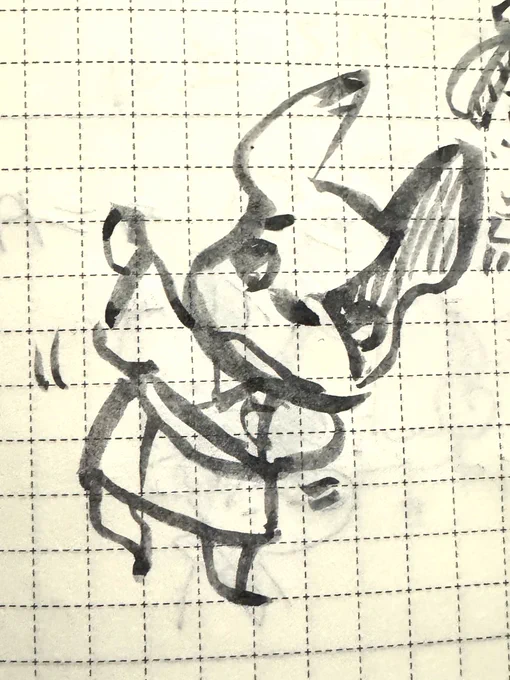 #1日1ラクガキ
いつか、自分の関わった作品で「〜音頭」がつくられないかなーって言うのが密かな夢。
ドラえもん音頭とかアラレちゃん音頭とかルパン音頭とか、なんか好きなんです。 