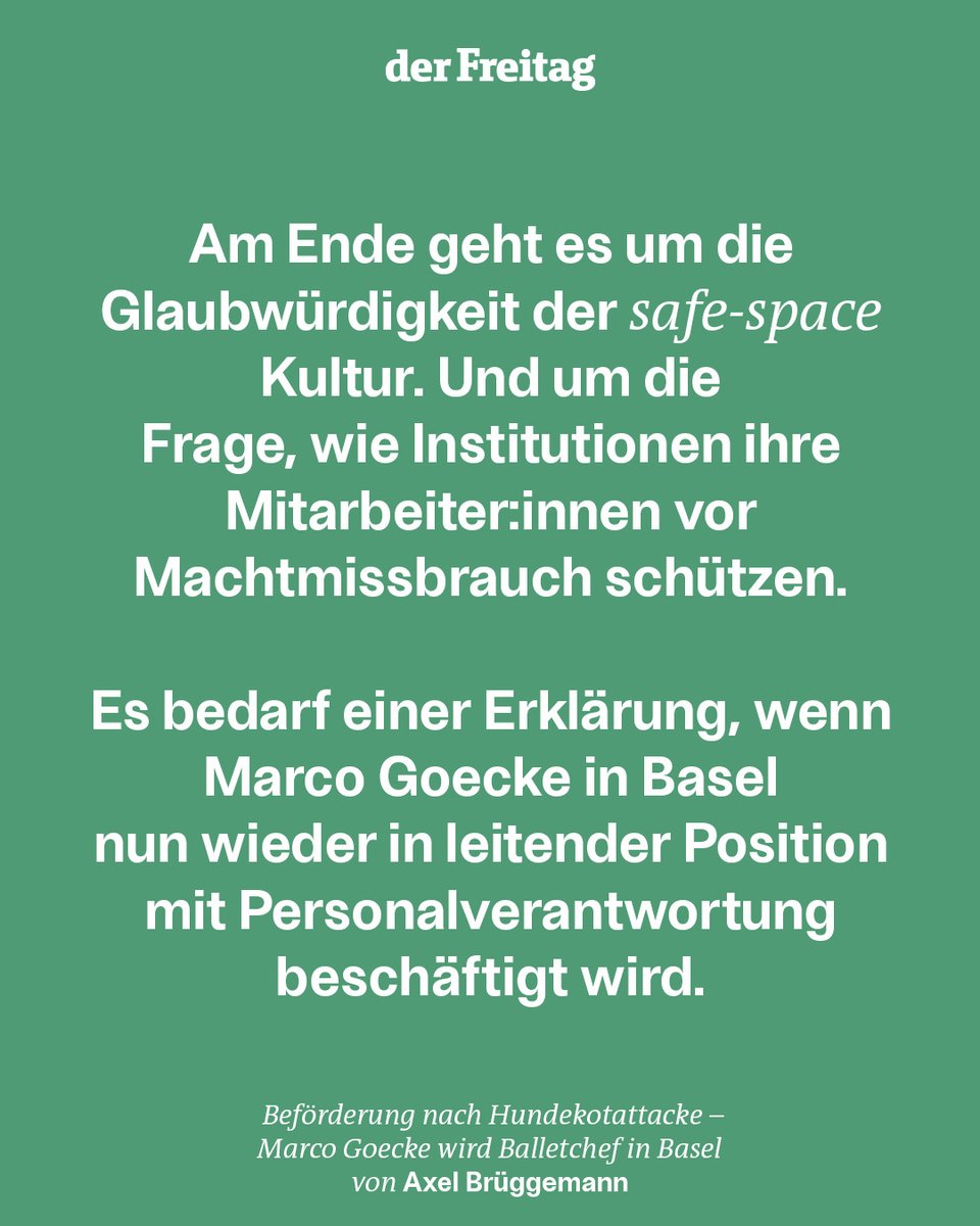 Wie gehen wir mit Künstler:innen um, die moralische Grenzen überschritten haben? Vollkommene Transparenz ist sowohl für die Opfer als auch für die Rehabilitation der Täter wichtig. Aber: Können unsere Kulturinstitutionen das leisten? (F+) 👉 freitag.de/autoren/axel-b…