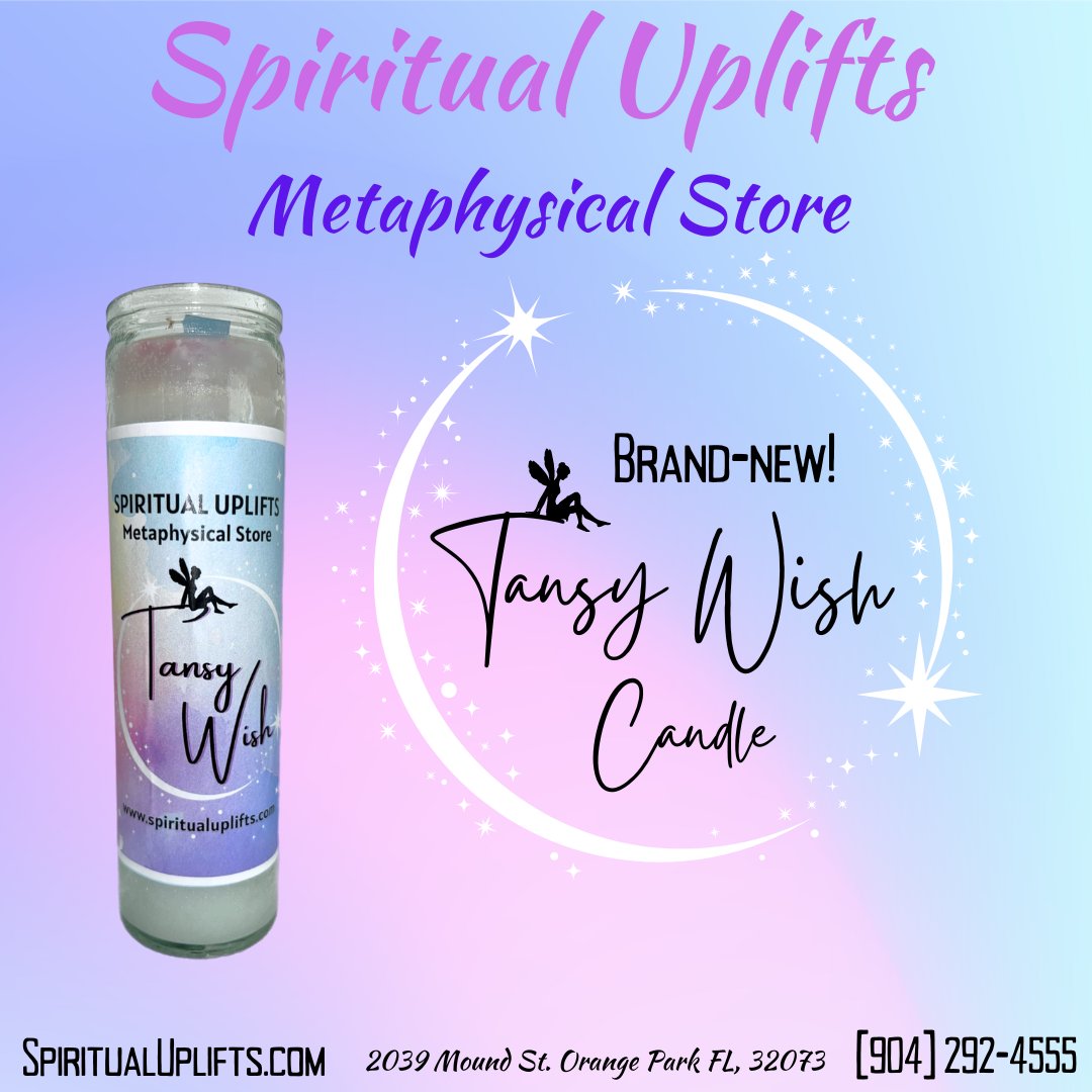 Have you tried out our new 'Tansy Wish' candle yet? It is a powerful candle for manifesting! Write your wishes on the back of the candle and watch them come true. #metaphysical #metaphysicalstore #spiritual #spirituality #healing #manifestation #fairy #wish