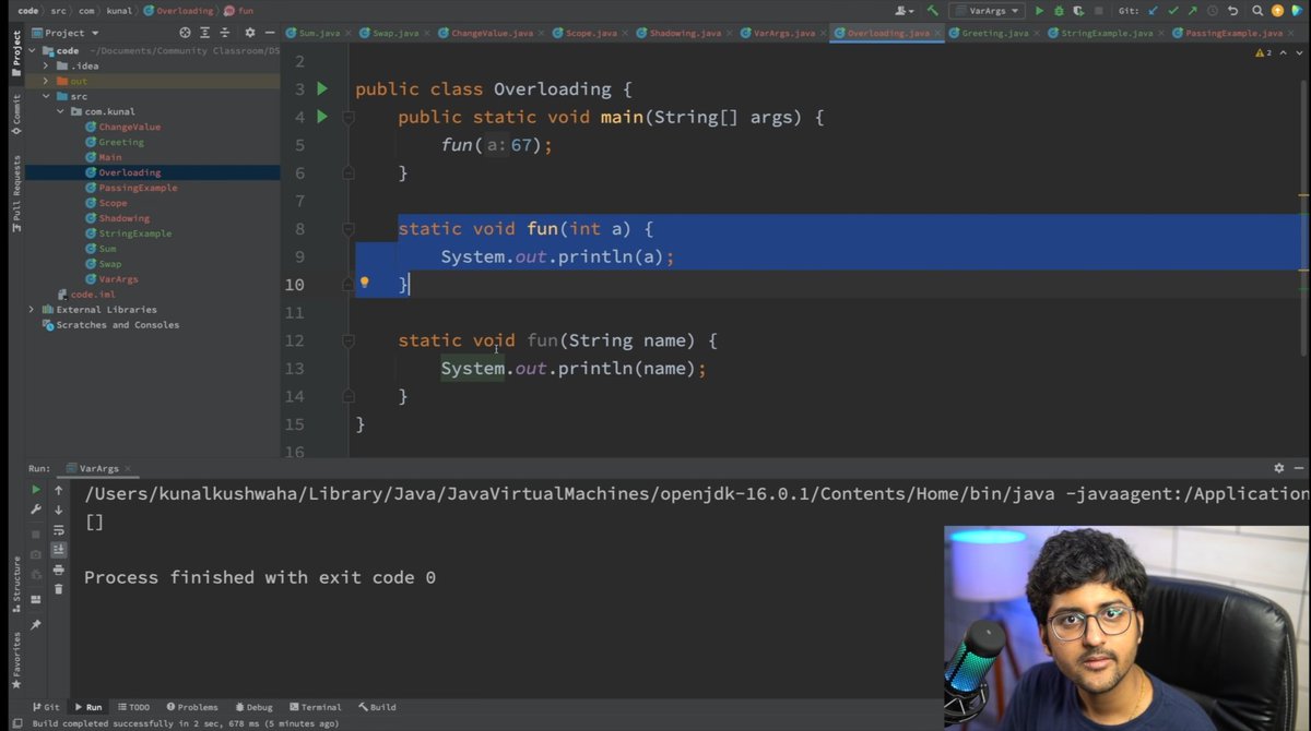 Day 3-4 of #60DaysOfDSA Challenge Update 🚀
Learning: DSA Using Java
#DSAWithKunal 

Learned (Java): 
- if else statements 
- for, while and do-while loops 
- Nested cases
- Switch statement 
- Functions in Java

#CodingCommunity #learntocode #buildinpublic #100DaysOfCode