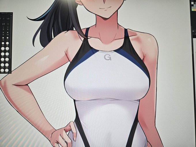 [リクエスト]  SSSS_GRIDMAN - 宝多六花 競泳水着✍️ 