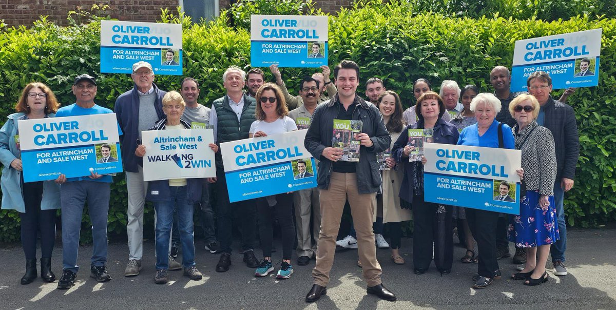 Great to be out this afternoon in Timperley to formally launch our campaign! A great team - and the rain held off for us 💪