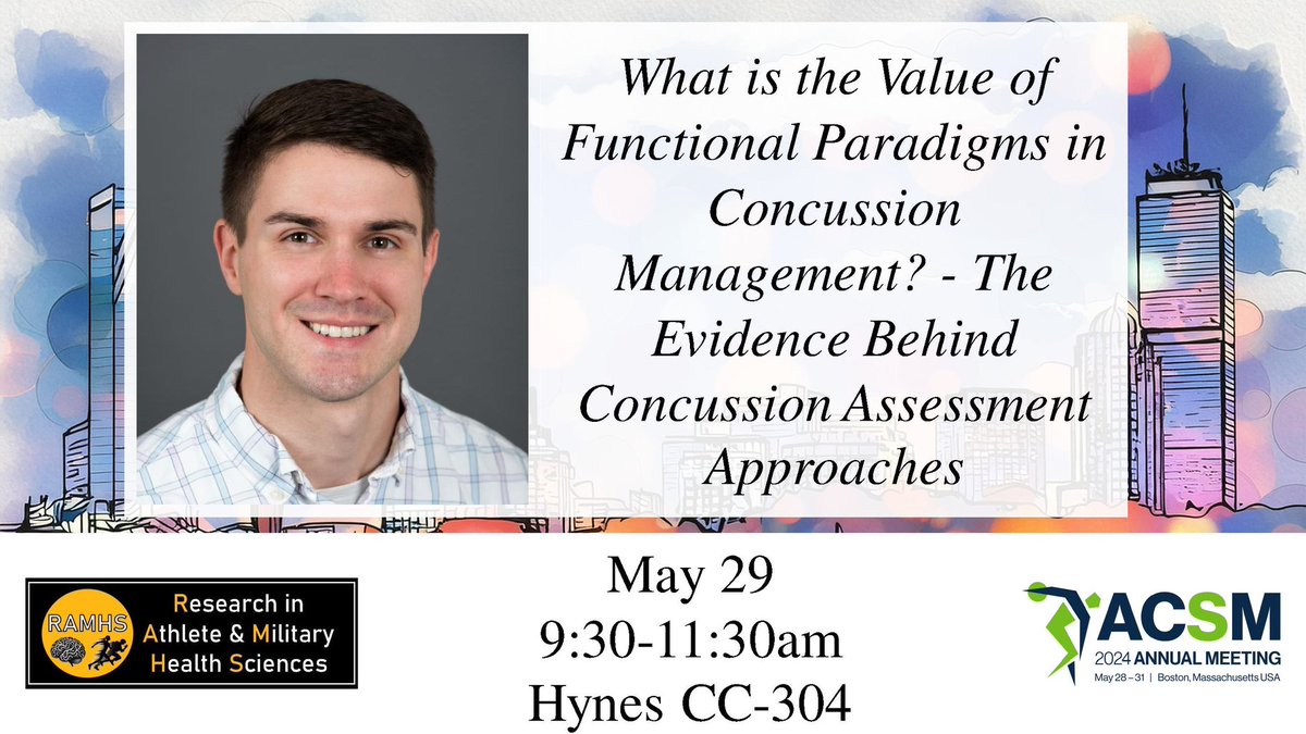 RAMHS (@vcu_ramhs) on Twitter photo Happening Wednesday morning at the <a href="/ACSMNews/">American College of Sports Medicine</a> Annual Meeting — Come see our Co-Director <a href="/lblempke/">Landon Lempke</a> present on the latest evidence for #concussion assessment approaches.
#ACSM24
<a href="/VCUresearch/">VCU Research</a> Happening Wednesday morning at the <a href="/ACSMNews/">American College of Sports Medicine</a> Annual Meeting — Come see our Co-Director <a href="/lblempke/">Landon Lempke</a> present on the latest evidence for #concussion assessment approaches.
#ACSM24
<a href="/VCUresearch/">VCU Research</a>