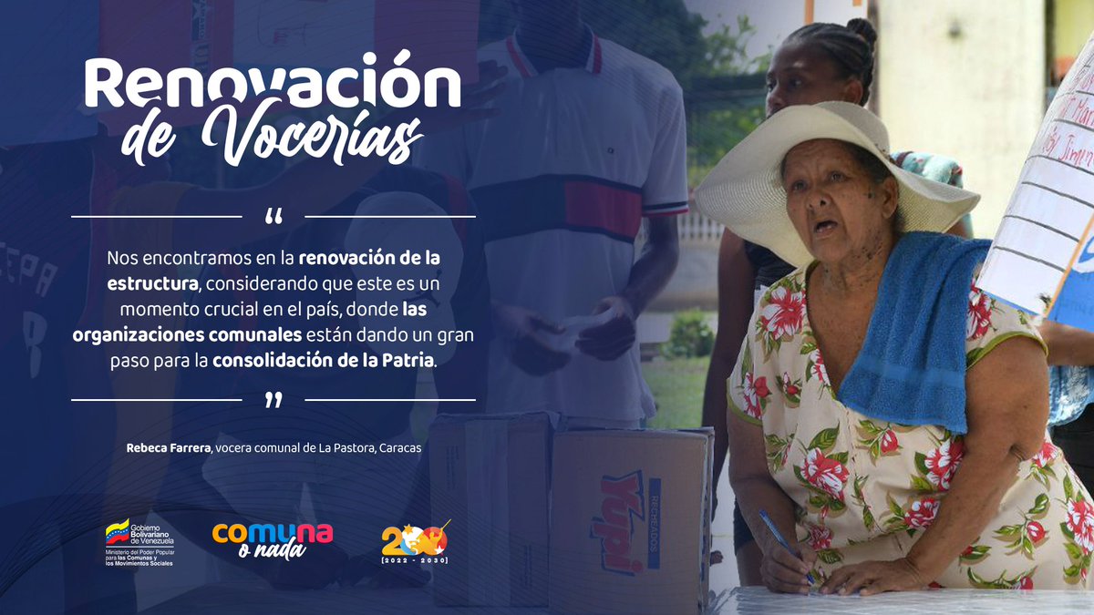 #VamosAReencontrarnos🗳️| Con democracia directa, el #PoderPopular debe renovar sus instancias y vocerías para poder avanzar hacia el Buen Gobierno.

#ComunaONada