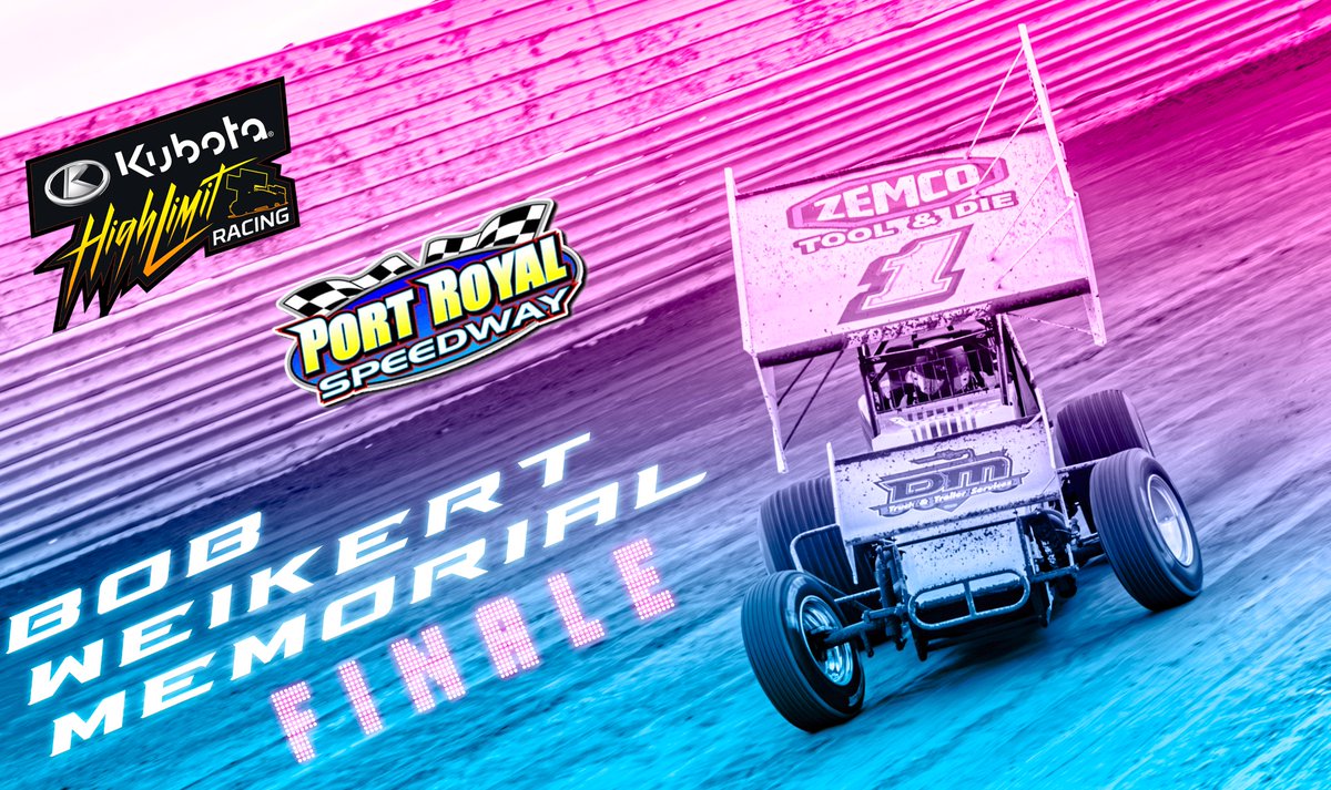 🏁RAIN RAIN STAY AWAY, 
$75K TO WIN TODAY🏁

@Dietz2d takes on The Kubota @HighLimitRacing rollers VS. #PAPosse in the #1 in tonight’s BOB WEIKERT MEMORIAL @PortRoyalSpdway!

📺 @FloRacing 
📸 @Hockdizzle 
🎨 @bigclimbstudios 

#weikertmemorial