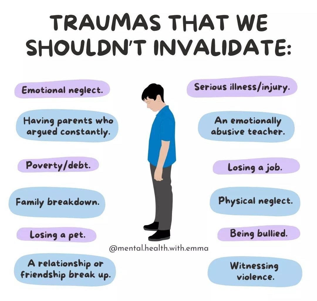 #Trauma will look differently for each of us. We also cope very differently. We also have our own varying struggles. Do not assume that someone does not have trauma just because they have decided to not speak. Maybe the world has shunned them for speaking out?