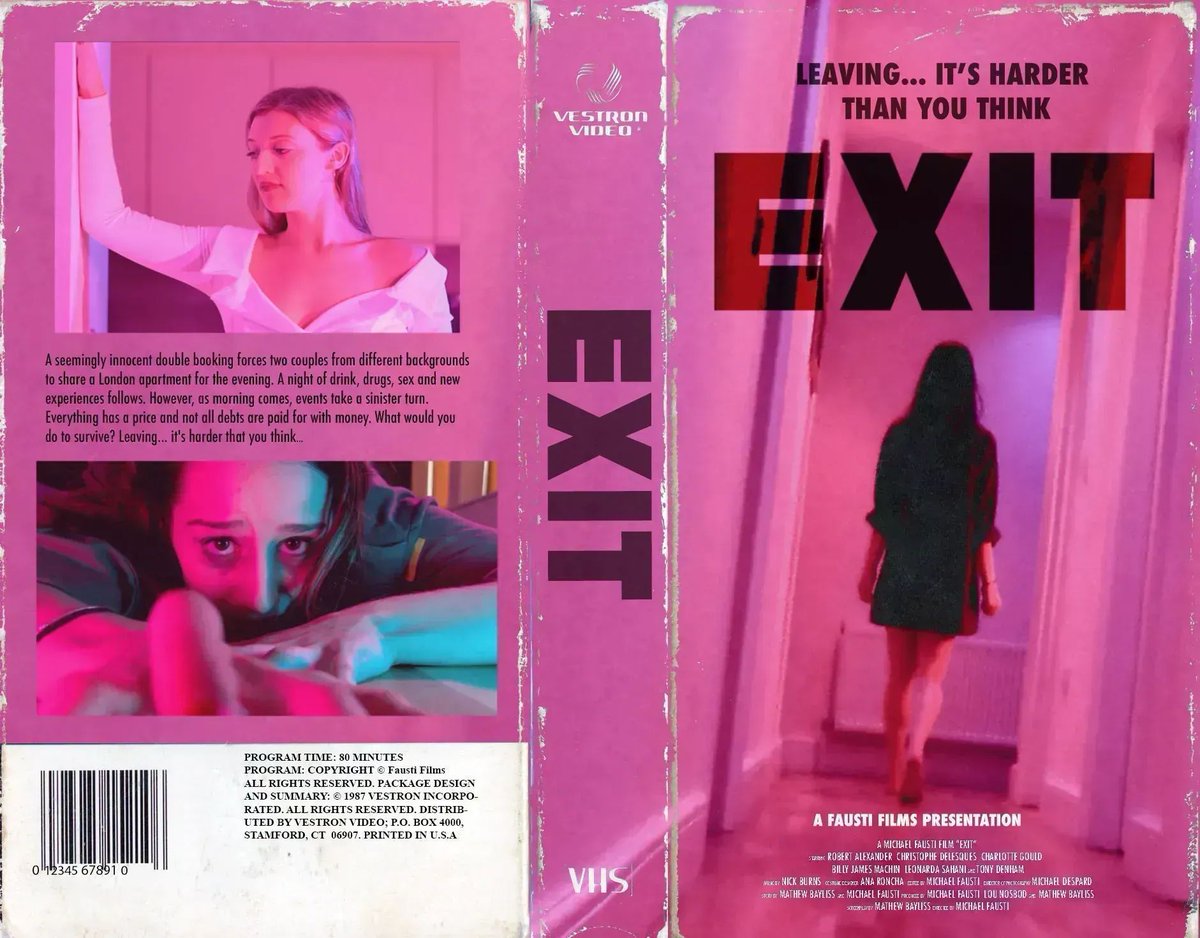 EXIT is streaming in the US. Check it out at: Amazon US 🇺🇸 buff.ly/3Rcmg8Y @Tubi 🌍 buff.ly/3wOOfBX #SupportIndieFilm #Indiefilm #horror #Horrorfilm #ShareTheScreams #HorrorNews #NewHorrorFilms #BritishHorror #UKHorror #HorrorCommunity #PromoteHorror