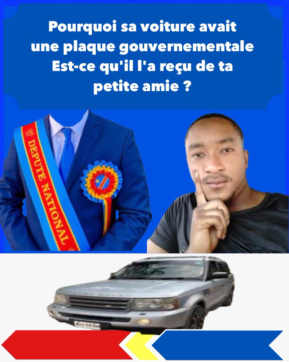 Un simple citoyen congolais qui roulait avec une plaque gouvernementale & Il a été tué en quittant votre maison monsieur l’honorable.