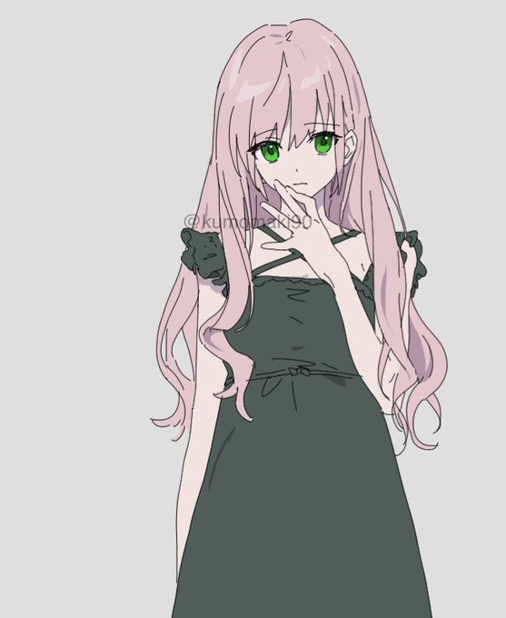 「1girl black dress」 illustration images(Latest)