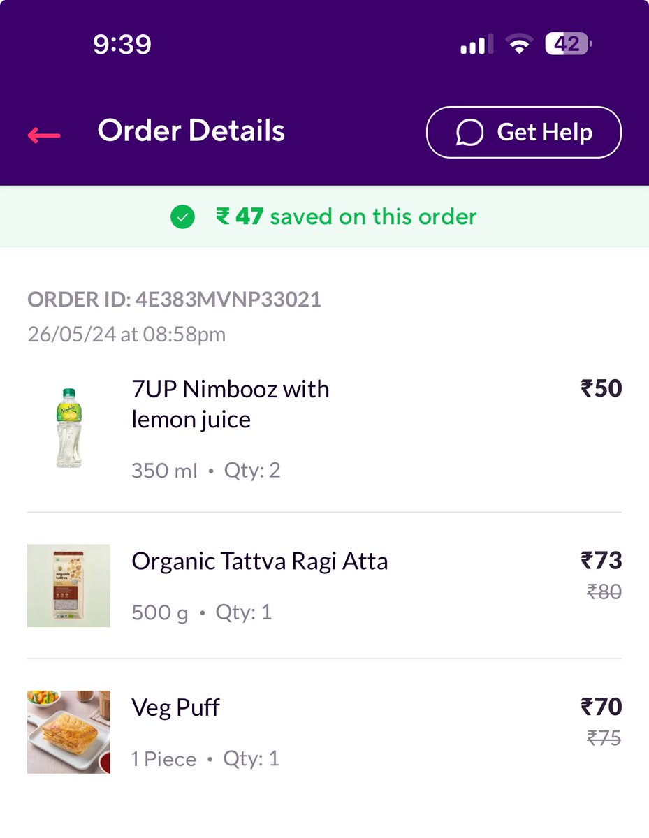 ankitbjoshi's tweet photo. @ZeptoNow Ordered Veg Puff from
 Zepto Cafe, I was delivered Chicken Puff instead of Veg Puff. Stop playing with religious belief of customers. We are fully traumatised due to such irresponsible act of Zepto. @zeptocares @AaditPalicha @v0hra https://t.co/eGrDFTPjZz