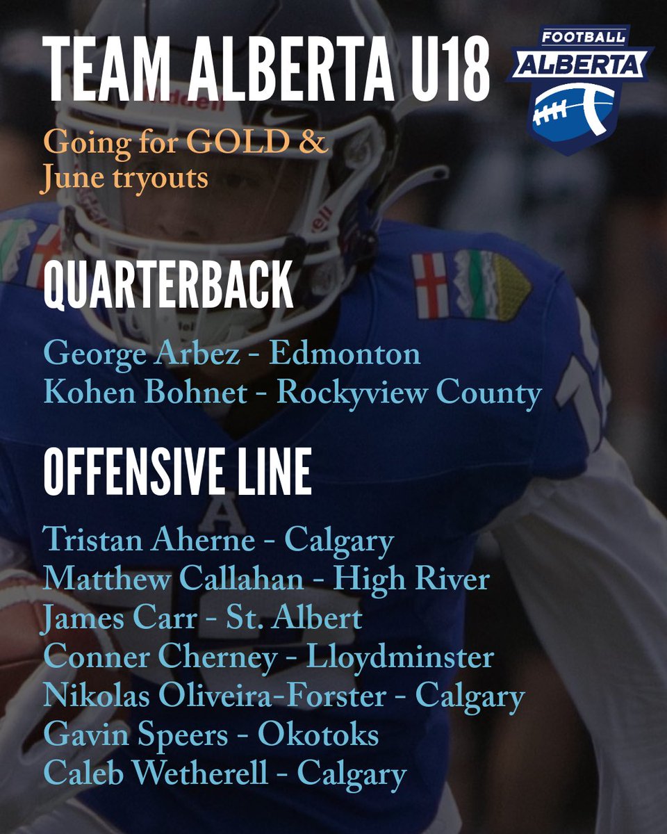 I am excited to announce that I have been given the opportunity to represent Alberta again in Regina at this years Canada Cup. Stoked to play with and against some amazing athletes! Congratulations to my Warrior teammates who will be joining me. <a href="/FootballAlberta/">Football Alberta</a> <a href="/FootballCanada/">Football Canada</a>