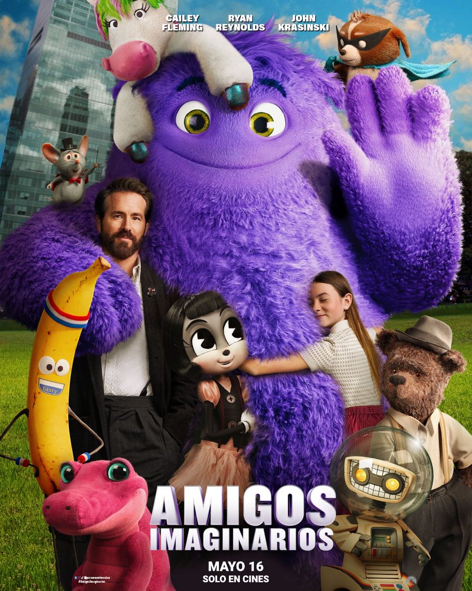 Una historia para ti y tus amigos, los reales y los imaginarios.  😍✨ #AmigosImaginarios, sigue disponible en Cinemark. 🍿🤩 
🎟️ Entradas disponibles en cinemarkca.com o en la app CinemarkCA. #ParamountPictures