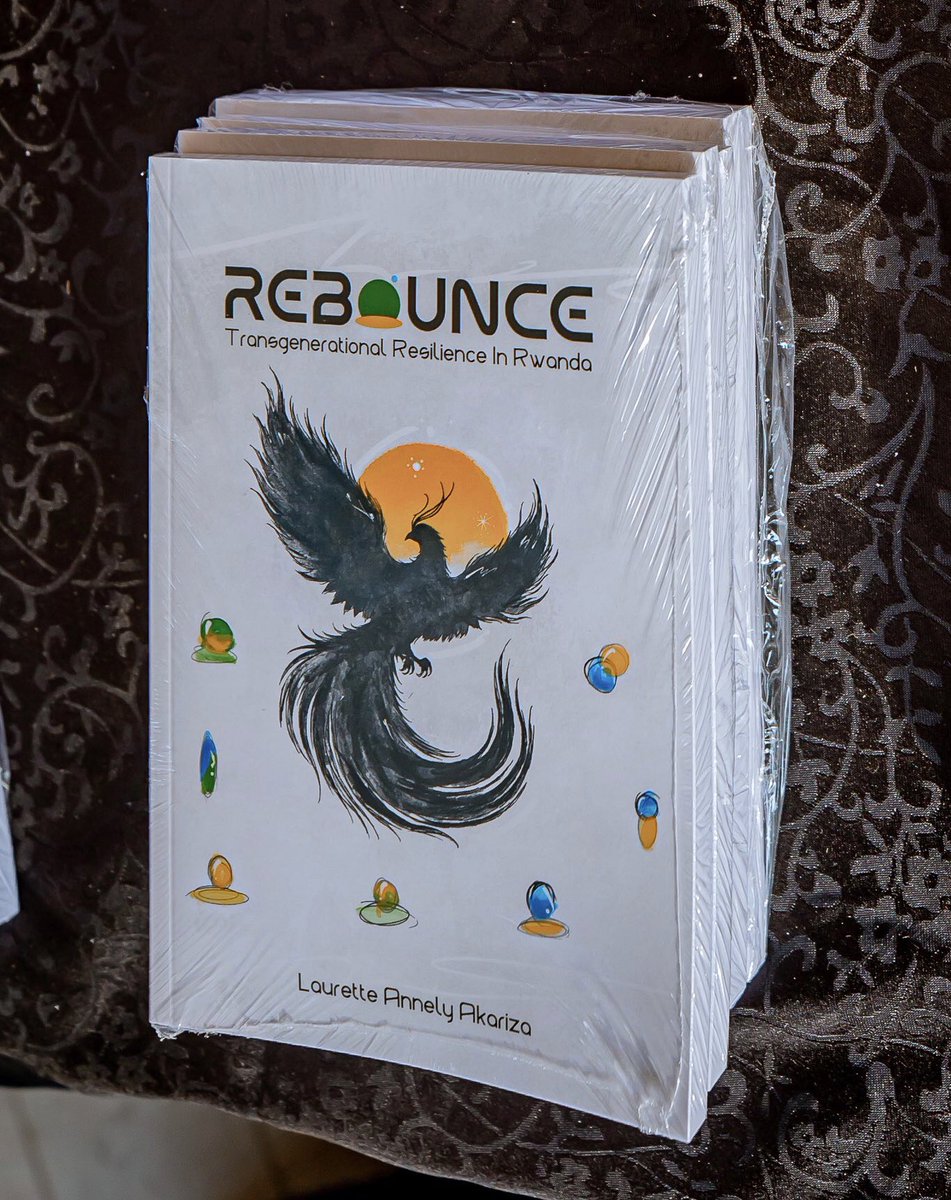 REBOUNCE book cover was inspired by the Phoenix, a bird known for its resilience and ability to regenerate/reborn from its ashes. It perfectly resembles Rwanda's story of resilience, ubudaheranwa. #RebounceBookLaunch