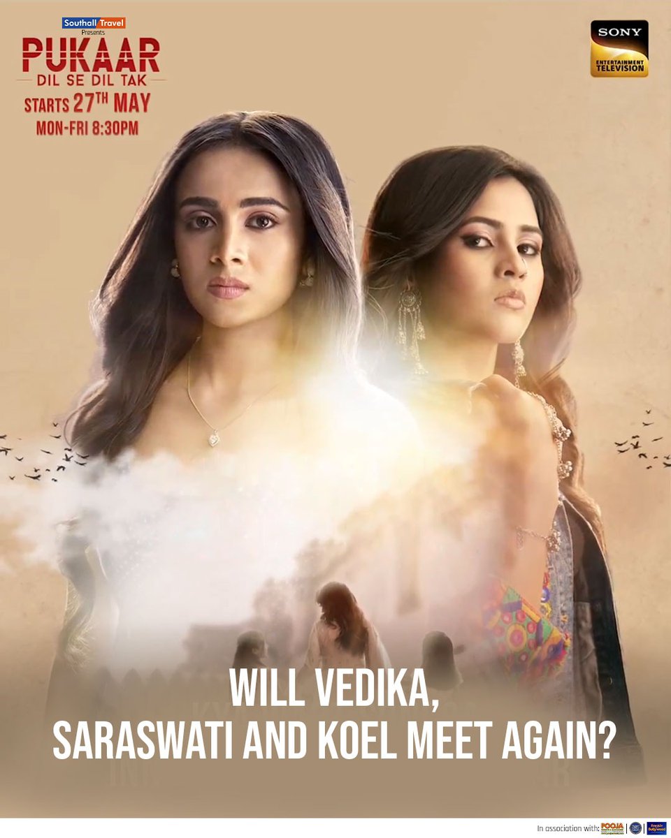 Will #Koel and #Vedika trace back their roots and find their mom? Catch #PukaarDilSeDilTak 27th May onwards every Mon-Fri at 8:30pm only on #SonyTVUK #NewShow #PukaaronSonyTV #Pukaar