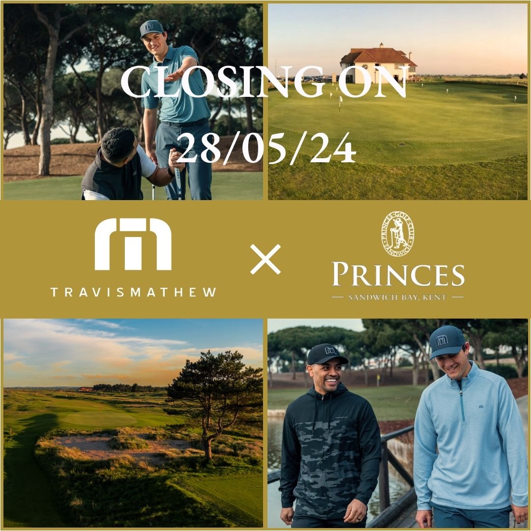 🚨Entry to our giveaway in collaboration with @travismathew_eu is coming to a close🚨 Entry closes on the 28th of May. Enter to be within a chance of winning a head-to-toe outfit from TravisMathew and a 1 night 2 rounds stay here at Prince's. ENTER HERE - bit.ly/3UM2aVu