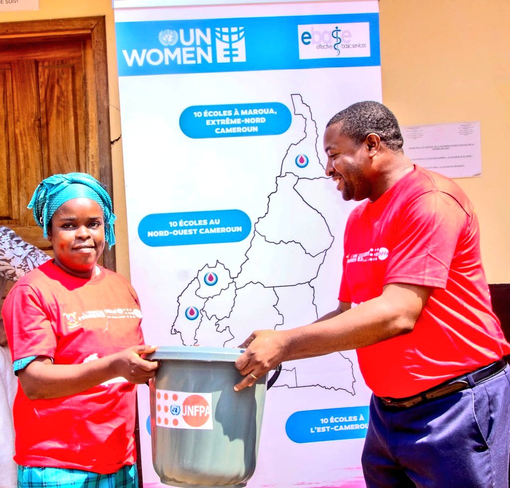 _V4Dev_'s tweet photo. Stronger #together. 💪

Special thanks to our partners @UNFPACameroon represented by @raina_simen and @ONUFemmes #Cameroon represented by Bouchard Zambo for their unwavering support. ✨

#MHDay2024 https://t.co/ohsAC19dld