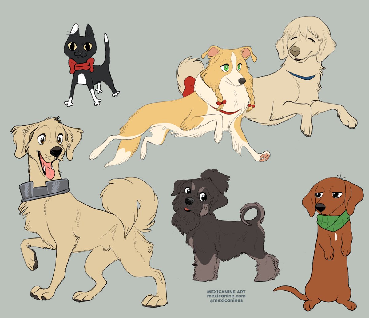 more doggymeshi pups (and their kitty)

#dungeonmeshi #deliciousindungeon