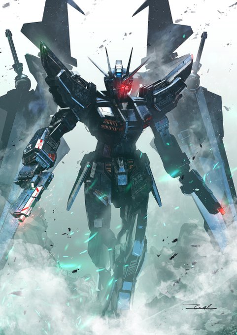 「glowing eyes mobile suit」 illustration images(Latest)