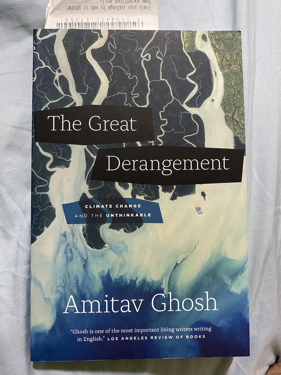 Whenever I read reports of severe weather events, I refer to ‘The Great Derangement’ by @GhoshAmitav who has predicted some of the disasters now occurring around the world, due to climate change. Read his reference to Kolkata, the city we both have familial connections. #Remal