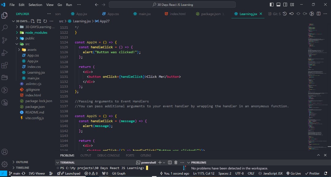 PromiseNwankw14's tweet image. Day 7 of 60
#60Dayscodingchallenge
#ReactJs
Topic covered: Event Handling
Event handling in React is a key part of creating interactive web applications. React provides a way to handle events that is similar to handling events in plain JavaScript but with some differences.